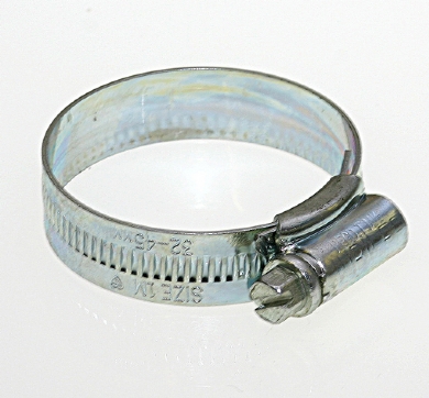 Click to enlarge - Excellent range of quality hose clips providing a high degree of integrity in hose to fitting retention. Available in mild steel or stainless steel. Made for heavy duty applications. Sized from 12mm through to 500mm. Mild steel clips are bright zinc plated and passivated.

All clips have a rounded, radiused edge which protects the hose from damage.
These clips are also available in 18/8 marine grade stainless steel.